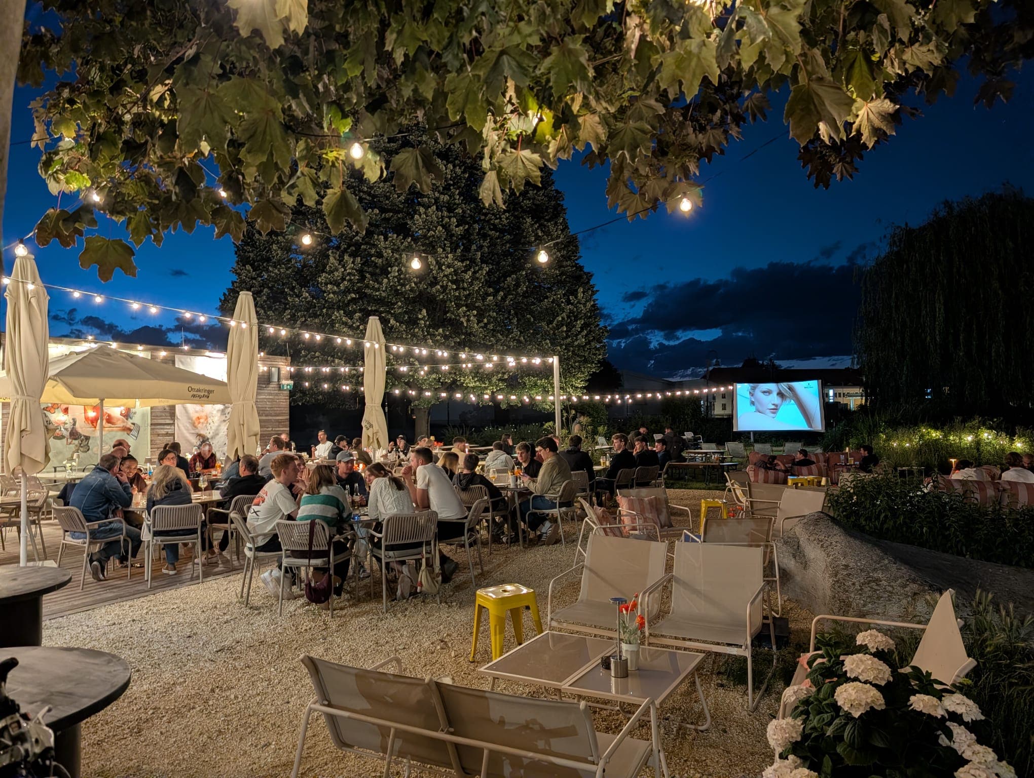 FLORA Terrasse am Abend